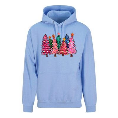 Christmas Tree With Led Light Pine Tree Xmas Light Camping  Unisex Surf Hoodie