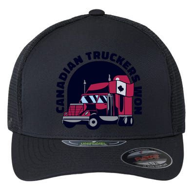 Canadian Truckers Won Freedom Convoy Flexfit Unipanel Trucker Cap