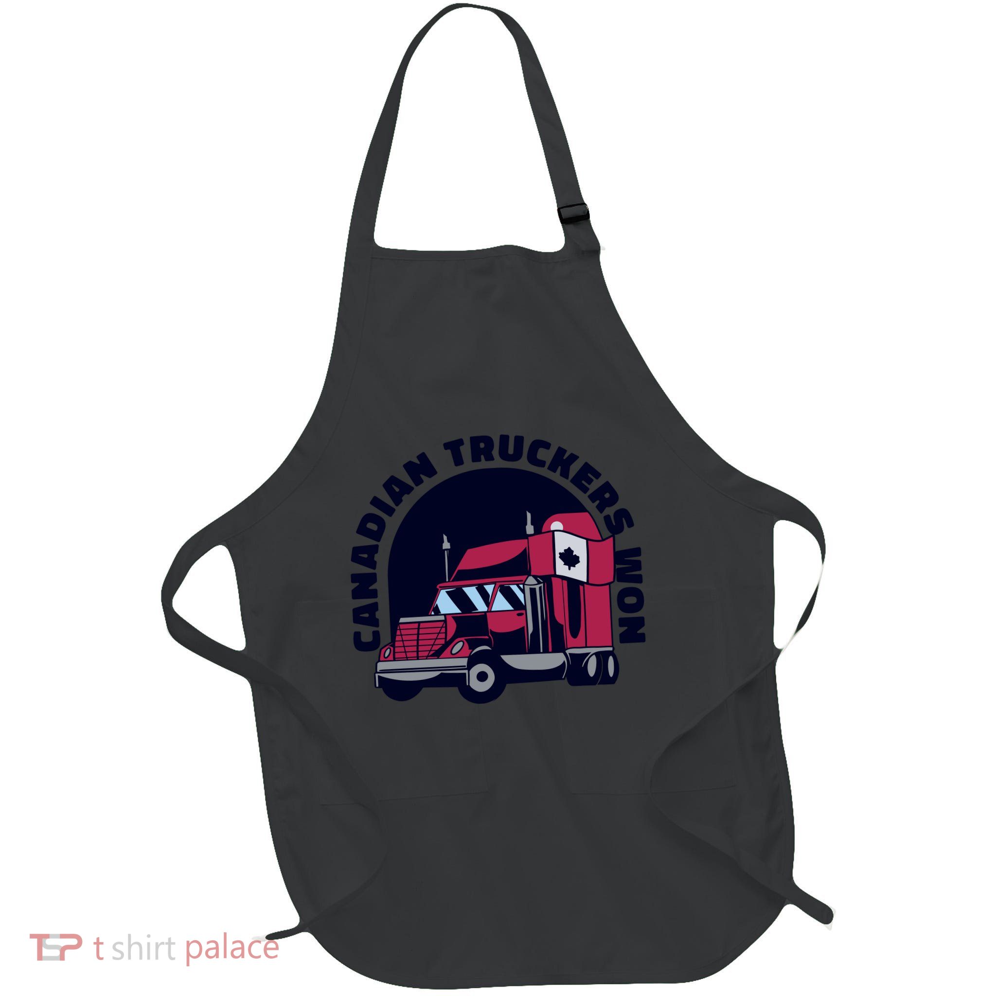 Canadian Truckers Won Freedom Convoy Full-Length Apron With Pockets