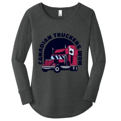 Canadian Truckers Won Freedom Convoy Women's Perfect Tri Tunic Long Sleeve Shirt