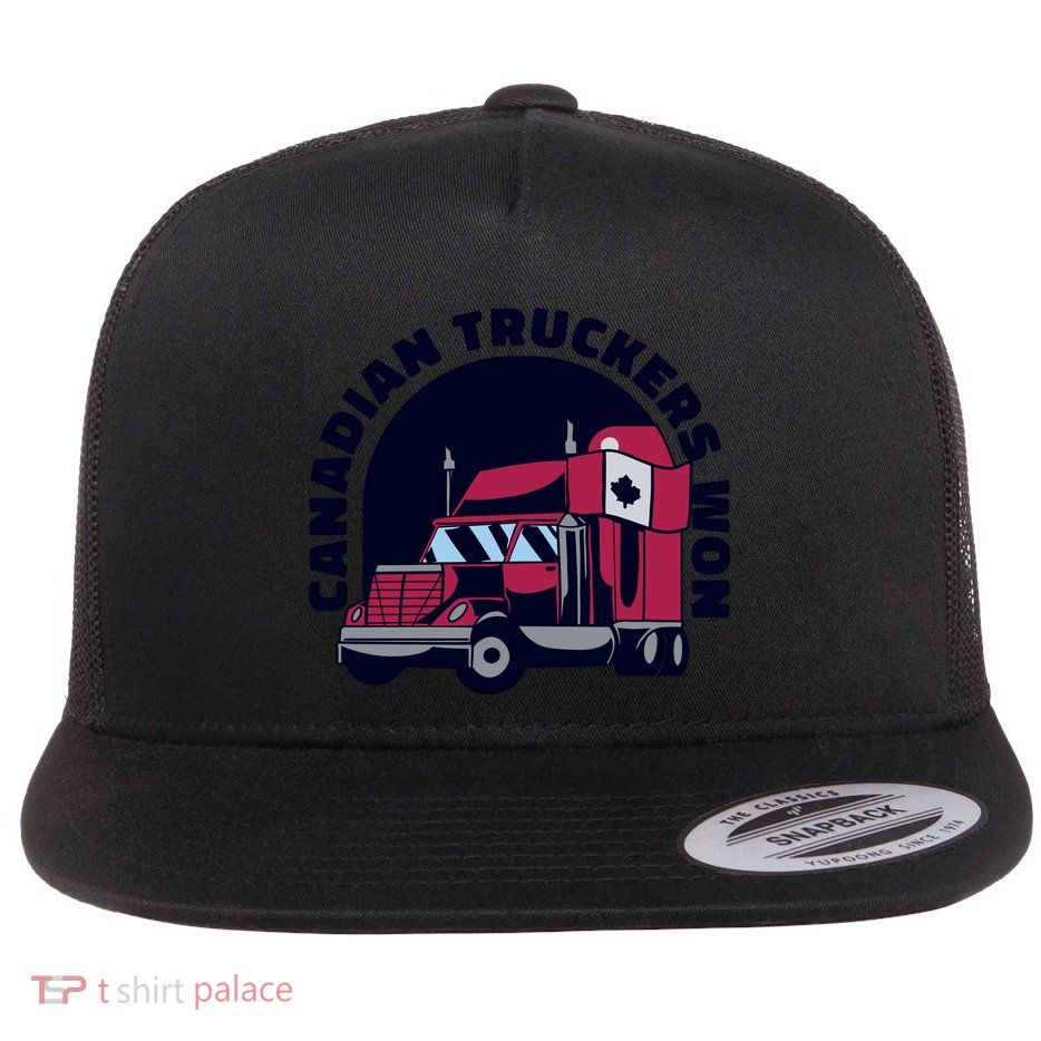 Canadian Truckers Won Freedom Convoy Flat Bill Trucker Hat