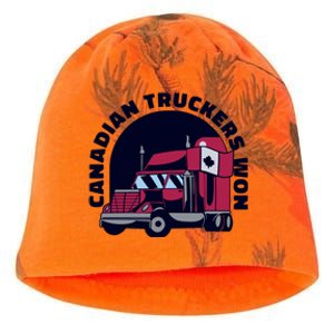 Canadian Truckers Won Freedom Convoy Kati - Camo Knit Beanie