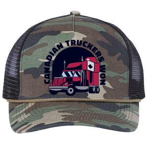 Canadian Truckers Won Freedom Convoy Retro Rope Trucker Hat Cap