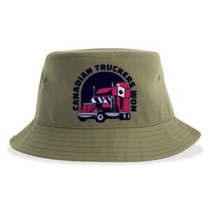 Canadian Truckers Won Freedom Convoy Sustainable Bucket Hat