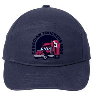 Canadian Truckers Won Freedom Convoy 7-Panel Snapback Hat