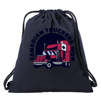 Canadian Truckers Won Freedom Convoy Drawstring Bag