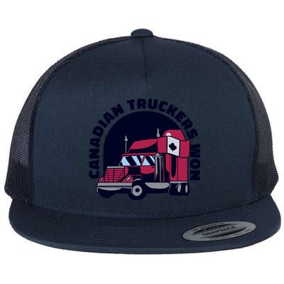 Canadian Truckers Won Freedom Convoy Flat Bill Trucker Hat