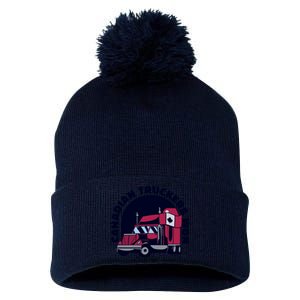 Canadian Truckers Won Freedom Convoy Pom Pom 12in Knit Beanie