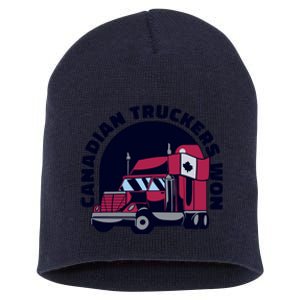 Canadian Truckers Won Freedom Convoy Short Acrylic Beanie