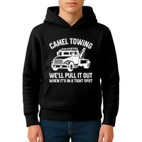 Camel Towing WeLl Pull It Out When ItS In A Tight Spot Kids Hoodie