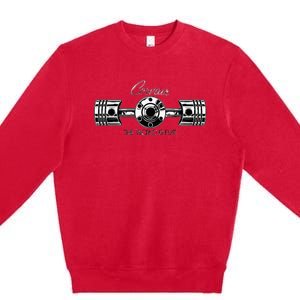 Corvair The World Is Flat Piston And Rods Premium Crewneck Sweatshirt