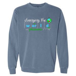 Changing The World One Phoneme At A Time Teacher Garment-Dyed Sweatshirt