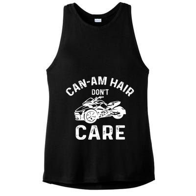 Canam Three Wheels Funny Riding Ladies PosiCharge Tri-Blend Wicking Tank