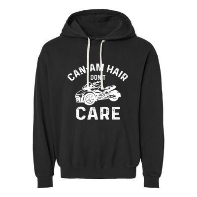 Canam Three Wheels Funny Riding Garment-Dyed Fleece Hoodie