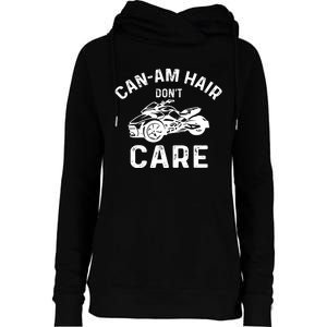 Canam Three Wheels Funny Riding Womens Funnel Neck Pullover Hood