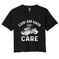 Canam Three Wheels Funny Riding Women's Crop Top Tee