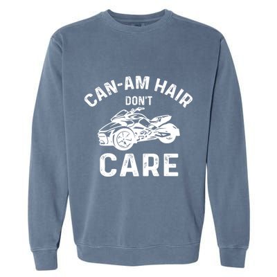 Canam Three Wheels Funny Riding Garment-Dyed Sweatshirt
