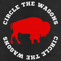 Circle the Wagons Buffalo Football Fan 7 Panel Mesh Trucker Snapback Hat