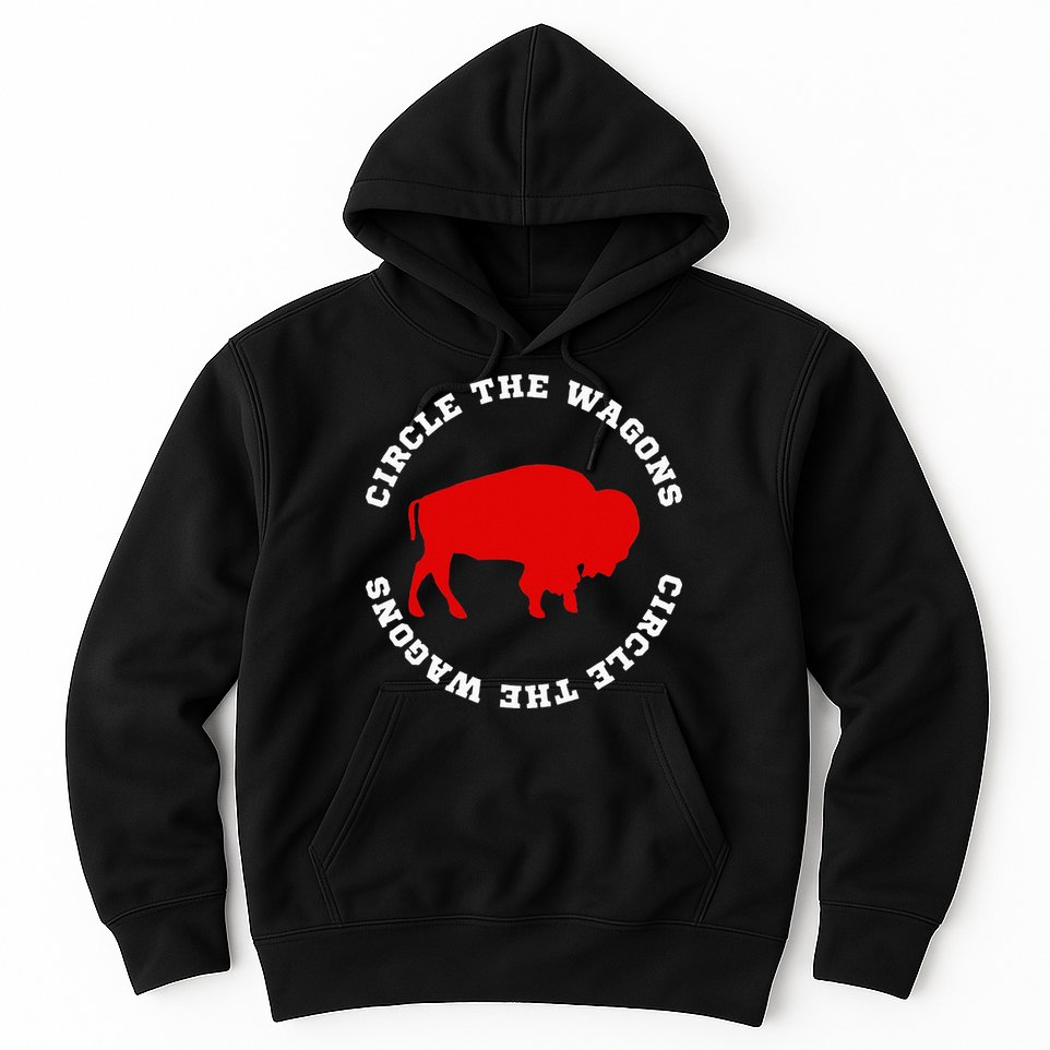 Circle the Wagons Buffalo Football Fan Hoodie