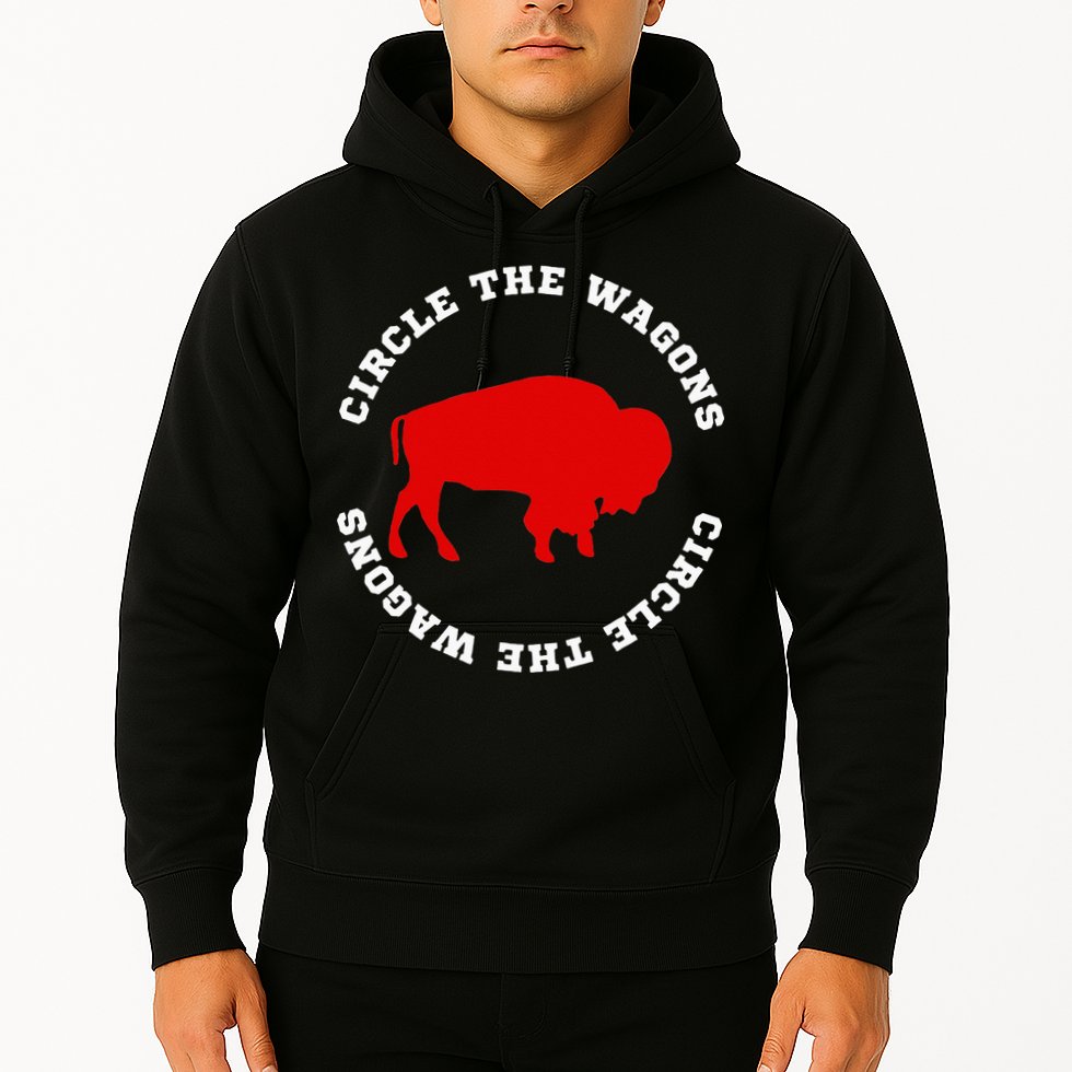Circle the Wagons Buffalo Football Fan Hoodie