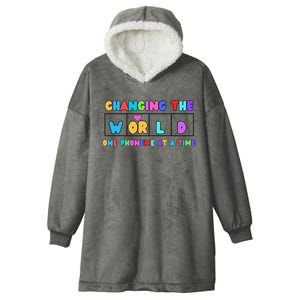 Changing The World One Phoneme At A Time Hooded Wearable Blanket