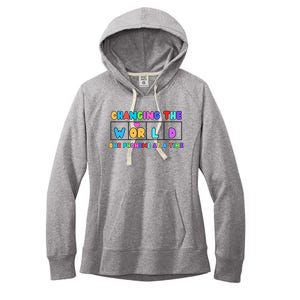 Changing The World One Phoneme At A Time Women's Fleece Hoodie