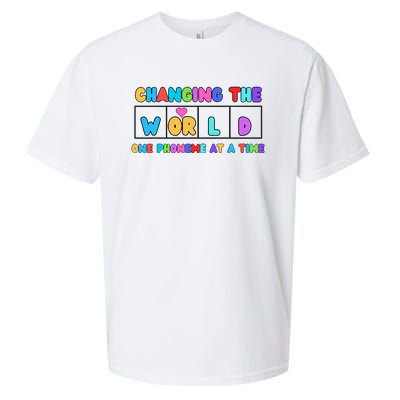 Changing The World One Phoneme At A Time Sueded Cloud Jersey T-Shirt