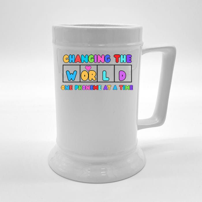 Changing The World One Phoneme At A Time Beer Stein