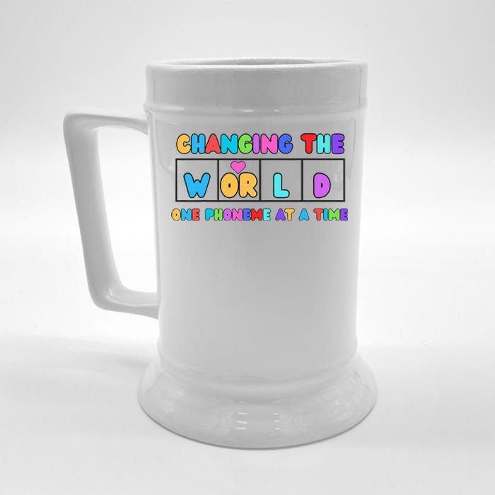 Changing The World One Phoneme At A Time Beer Stein