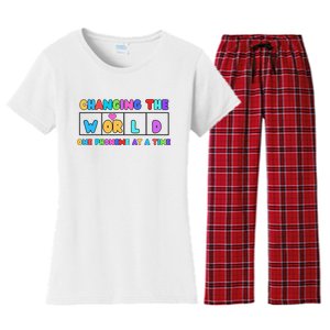 Changing The World One Phoneme At A Time Women's Flannel Pajama Set