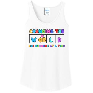 Changing The World One Phoneme At A Time Ladies Essential Tank