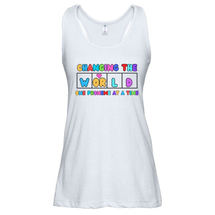 Changing The World One Phoneme At A Time Ladies Essential Flowy Tank