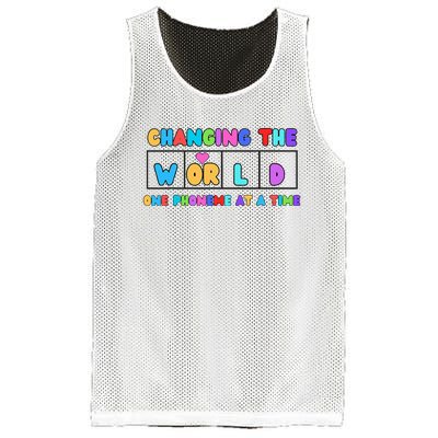 Changing The World One Phoneme At A Time Mesh Reversible Basketball Jersey Tank