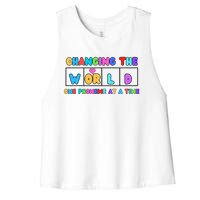 Changing The World One Phoneme At A Time Women's Racerback Cropped Tank