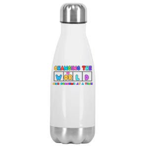 Changing The World One Phoneme At A Time Stainless Steel Insulated Water Bottle