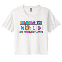 Changing The World One Phoneme At A Time Women's Crop Top Tee