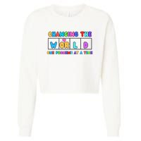 Changing The World One Phoneme At A Time Cropped Pullover Crew