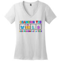 Changing The World One Phoneme At A Time Women's V-Neck T-Shirt