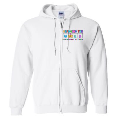 Changing The World One Phoneme At A Time Full Zip Hoodie