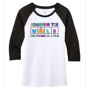 Changing The World One Phoneme At A Time Women's Tri-Blend 3/4-Sleeve Raglan Shirt