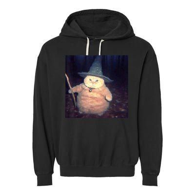 Cheeseball The Wizard Cat Meme Garment-Dyed Fleece Hoodie