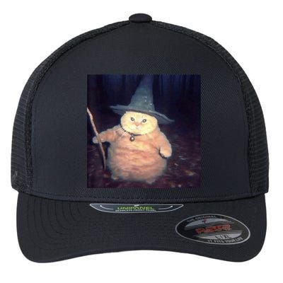 Cheeseball The Wizard Cat Meme Flexfit Unipanel Trucker Cap
