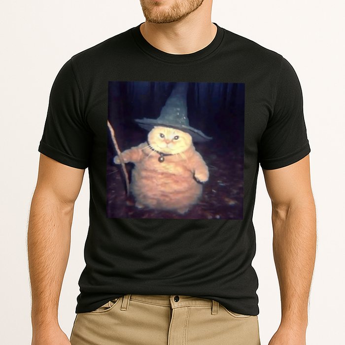 Cheeseball The Wizard Cat Meme Cooling Performance Crew T-Shirt