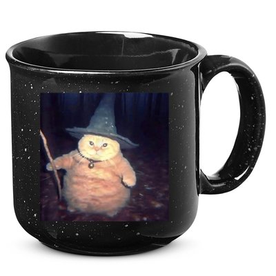 Cheeseball The Wizard Cat Meme 15oz Campfire Ceramic Mug