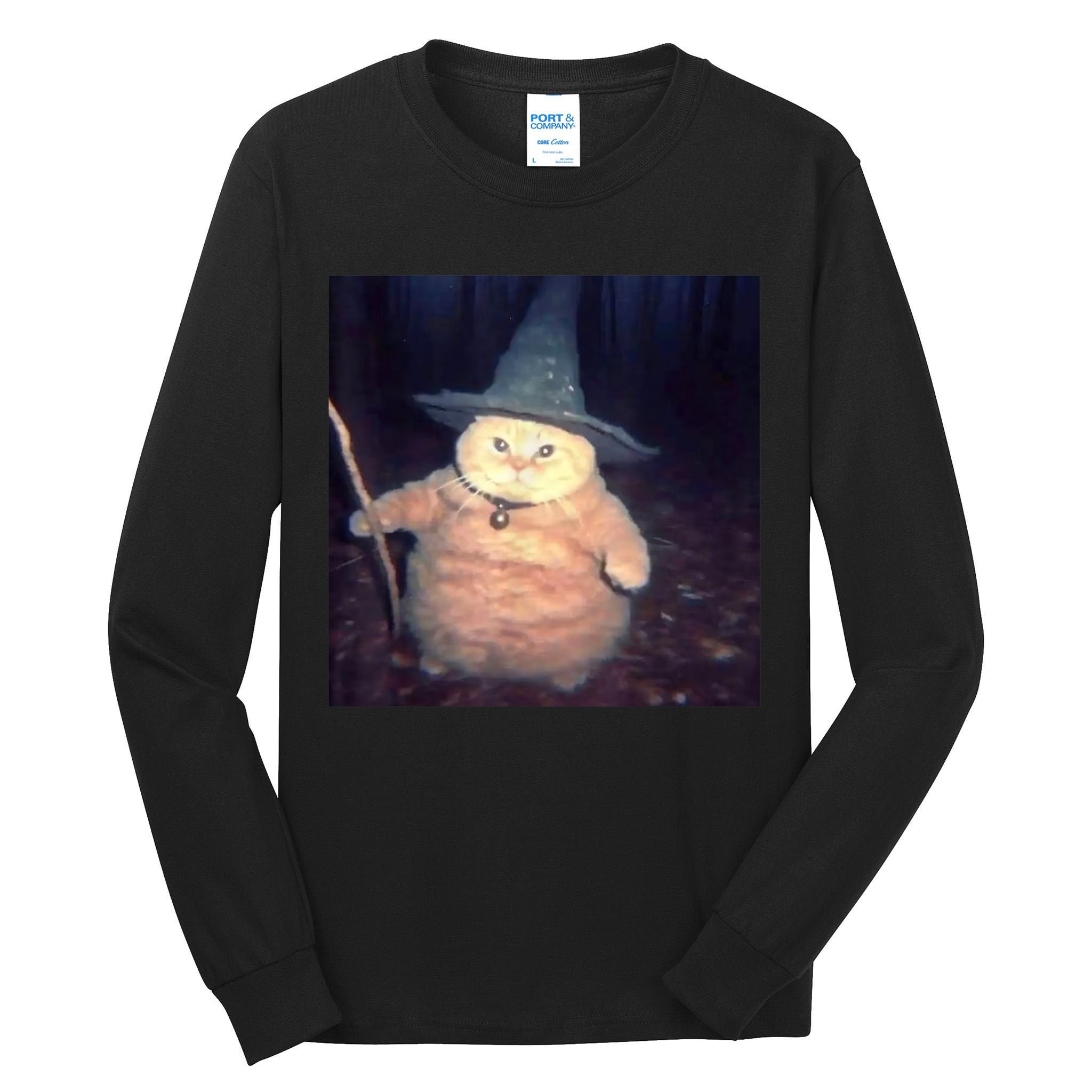 Cheeseball The Wizard Cat Meme Tall Long Sleeve T-Shirt