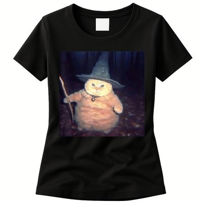 Cheeseball The Wizard Cat Meme Womens T-Shirt