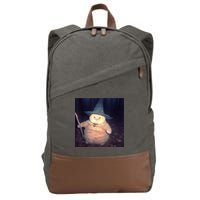 Cheeseball The Wizard Cat Meme Cotton Canvas Backpack