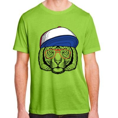 Cute Tiger With Glasses Meaningful Gift Adult ChromaSoft Performance T-Shirt