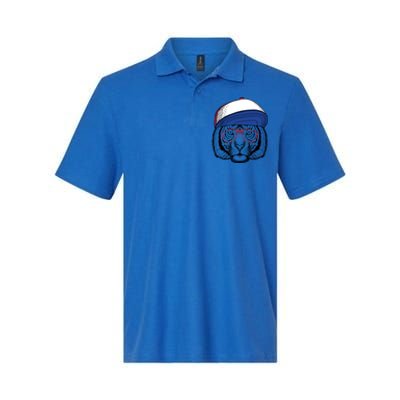 Cute Tiger With Glasses Meaningful Gift Softstyle Adult Sport Polo