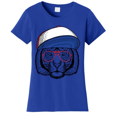 Cute Tiger With Glasses Meaningful Gift Women's T-Shirt